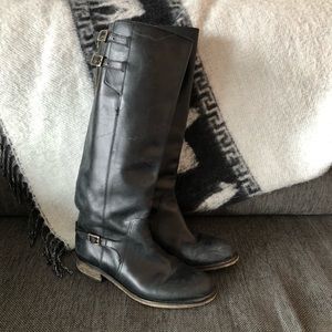 Women’s tall leather riding boots